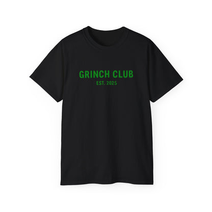 Grinch Club Tee — 'Grinch Club EST. 2025' Christmas Graphic T-Shirt