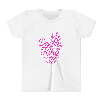 Daughter of the King Youth Tee, Faith Inspired T-Shirt, Christian Apparel for Kids, Birthday Gift, Scripture Tee, Encouraging Youth Shirt