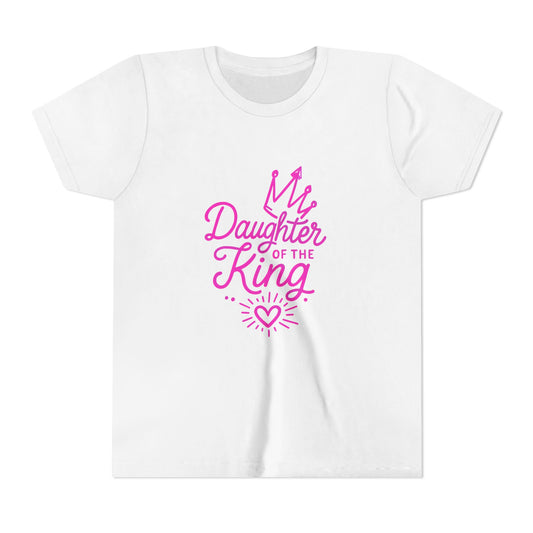 Daughter of the King Youth Tee, Faith Inspired T-Shirt, Christian Apparel for Kids, Birthday Gift, Scripture Tee, Encouraging Youth Shirt