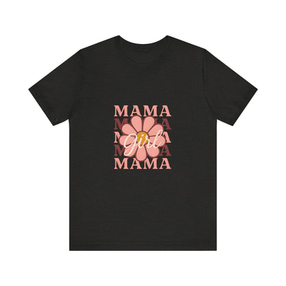 Chic Mama Graphic Tee, Floral Shirt for Moms, Mother's Day Gift, Casual Wear, Trendy Outfit, Birthday Present