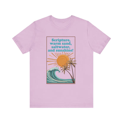 Beach Vibes Tee, Scripture T-Shirt, Summer Graphic Tee, Casual Beachwear, Vacation Outfit, Gift for Ocean Lovers
