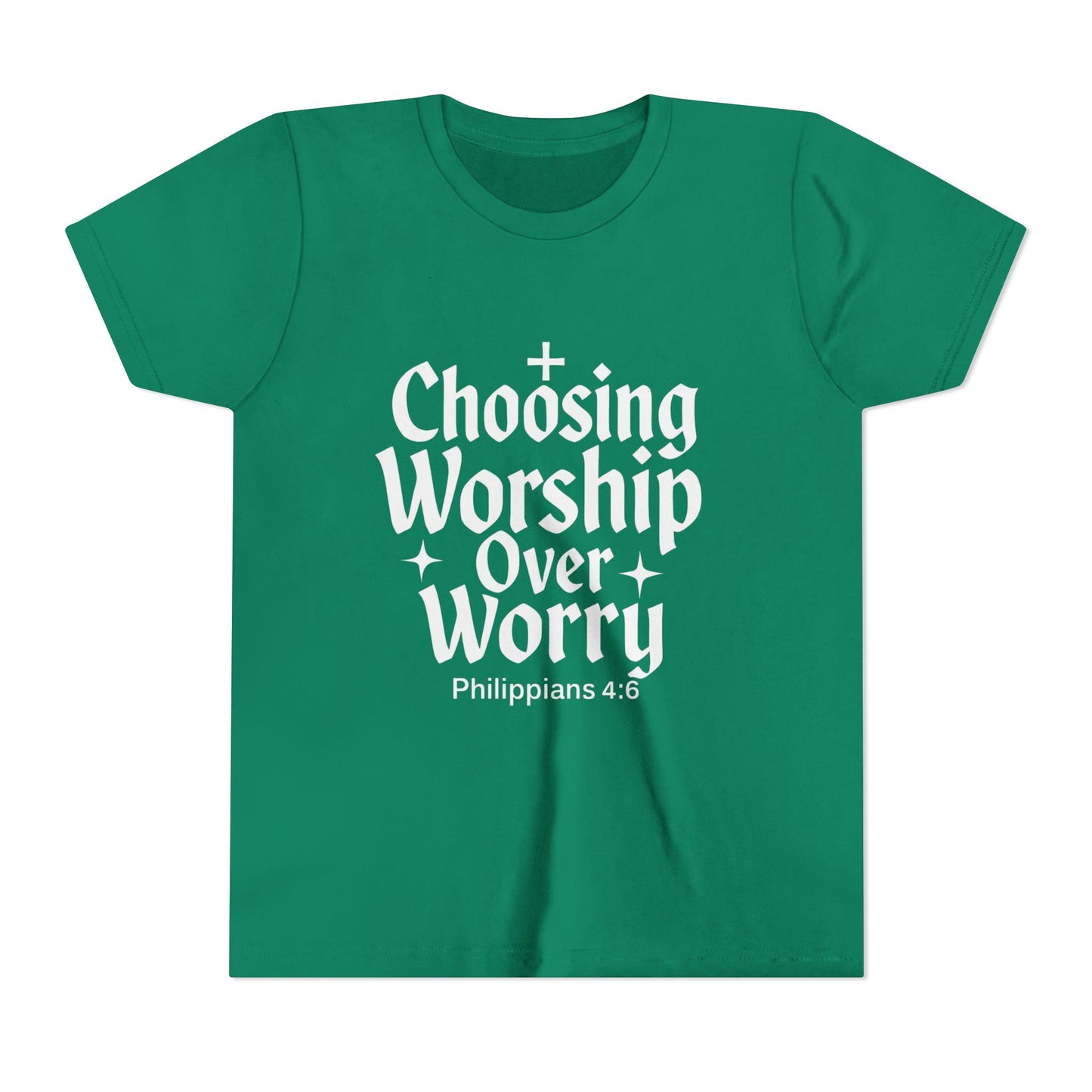 Youth Inspirational Tee - Choosing Worship Over Worry, Motivational Youth Shirt, Christian Apparel, Faith-Based Gift for Kids, [...]