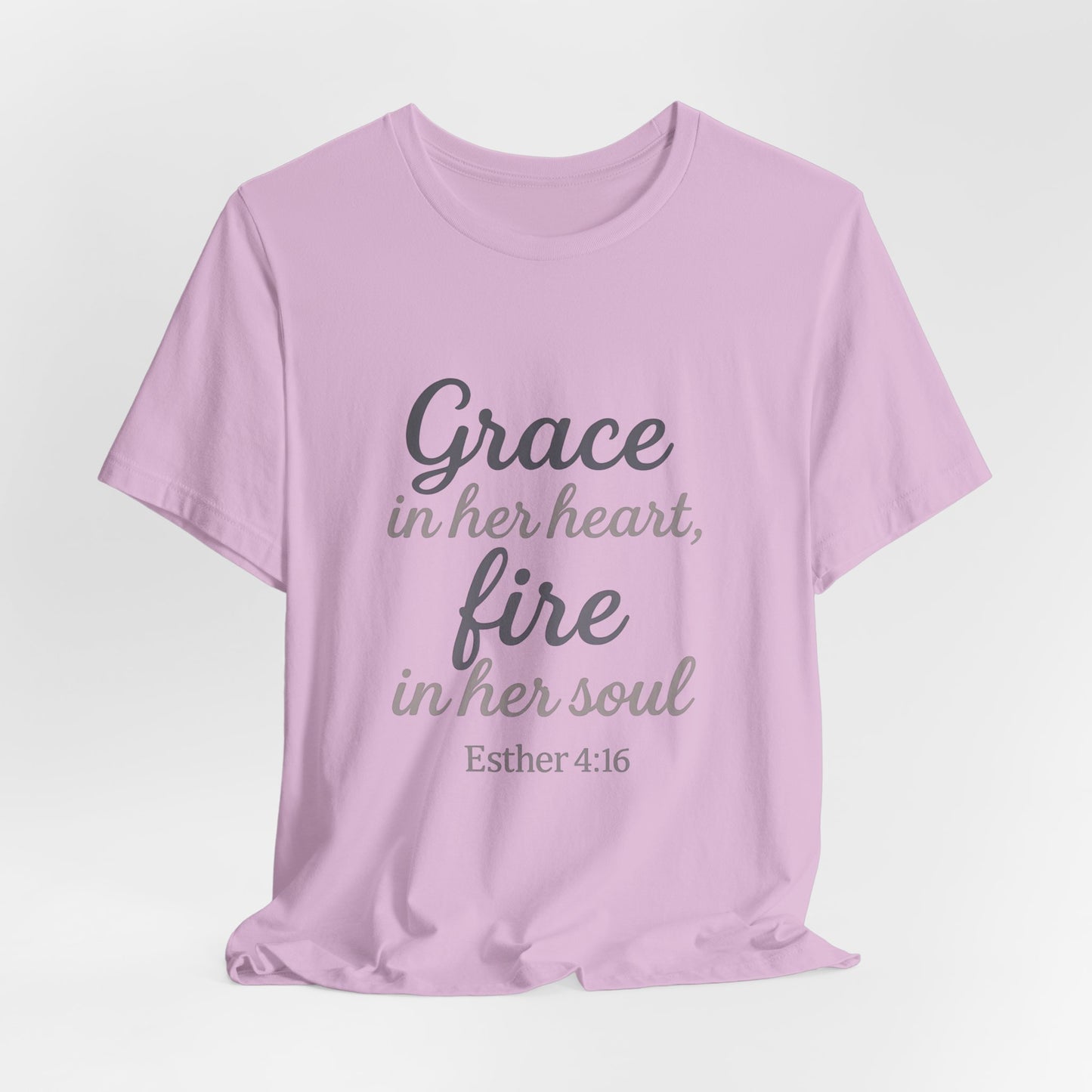Grace in Her Heart Fire in Her Soul Tee | Inspirational Unisex Jersey Shirt for Women, Motivational Gift, Christian Apparel, [...]