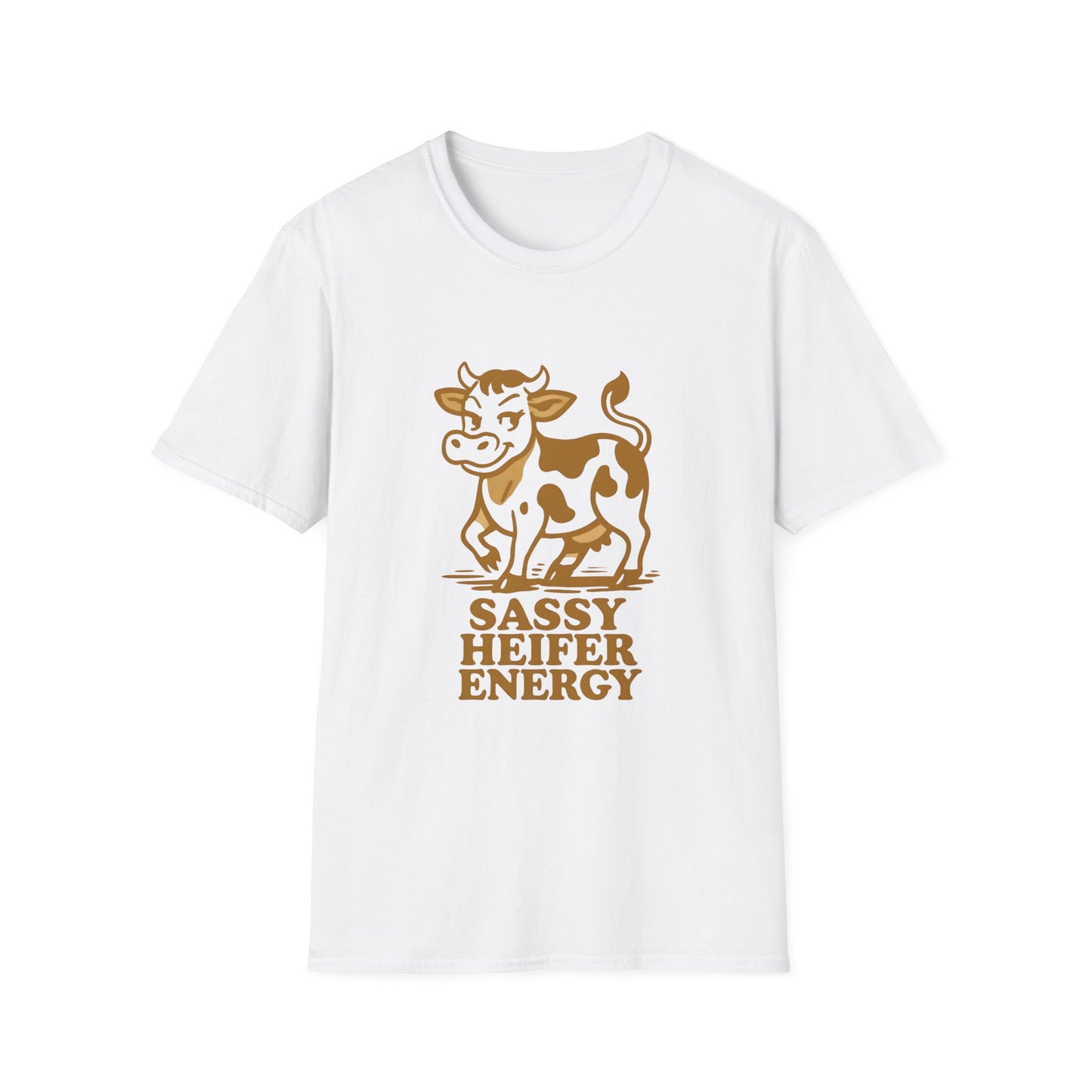 Sassy Heifer Energy T-Shirt, Funny Cow Shirt, Unisex Graphic Tee, Animal Lover Gift, Farm Life Apparel, Country Humor Fashion