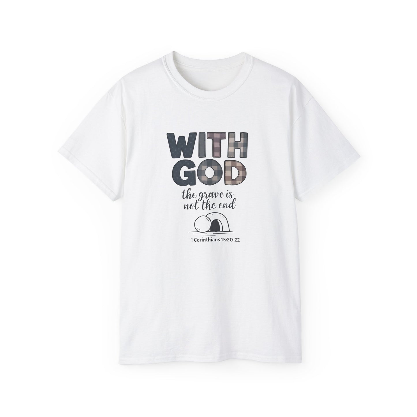 Inspirational Christian T-Shirt | With God, Faith Apparel, Gift for Him, Gift for Her, Religious Tee
