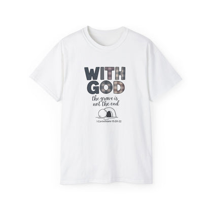 Inspirational Christian T-Shirt | With God, Faith Apparel, Gift for Him, Gift for Her, Religious Tee