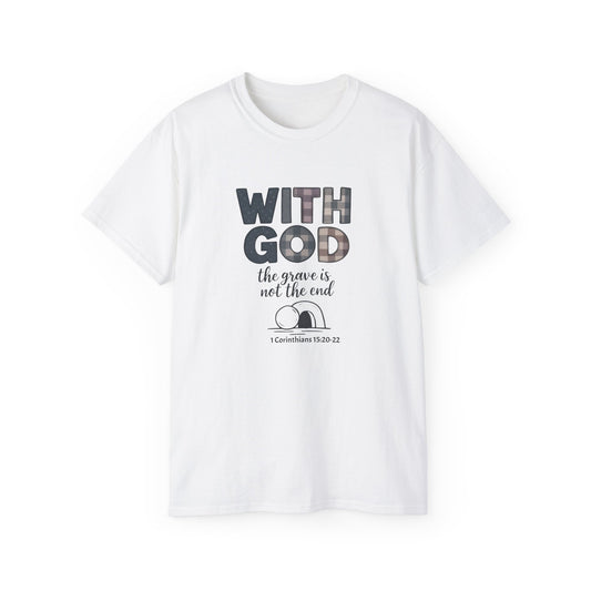 Inspirational Christian T-Shirt | With God, Faith Apparel, Gift for Him, Gift for Her, Religious Tee