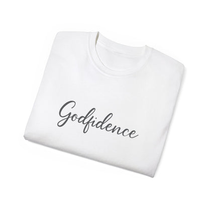 Godfidence Unisex Ultra Cotton Tee - Inspirational T-Shirt, Motivational Gift, Faith Apparel, Spiritual Wear, Casual Top
