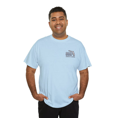 Custom Unisex Heavy Cotton Tee with Business Logo, Perfect for Workwear, Gift for Contractors, Promotional Use, Branding, Florida Services