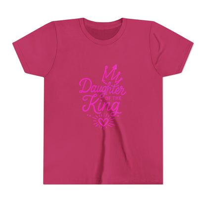 Daughter of the King Youth Tee, Faith Inspired T-Shirt, Christian Apparel for Kids, Birthday Gift, Scripture Tee, Encouraging Youth Shirt