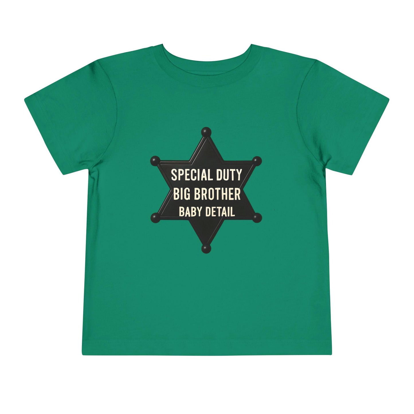Big Brother Toddler Tee, Special Duty Sheriff Shirt, Kids Birthday Gift, Baby Announcement Outfit, Fun Family Tee