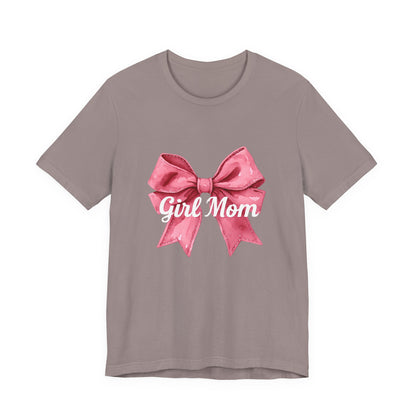 Cute Girl Mom T-Shirt | Unisex Jersey Tee for Moms, Mother's Day Gift, Family Matching Outfits, Birthday Present, Gift for Her