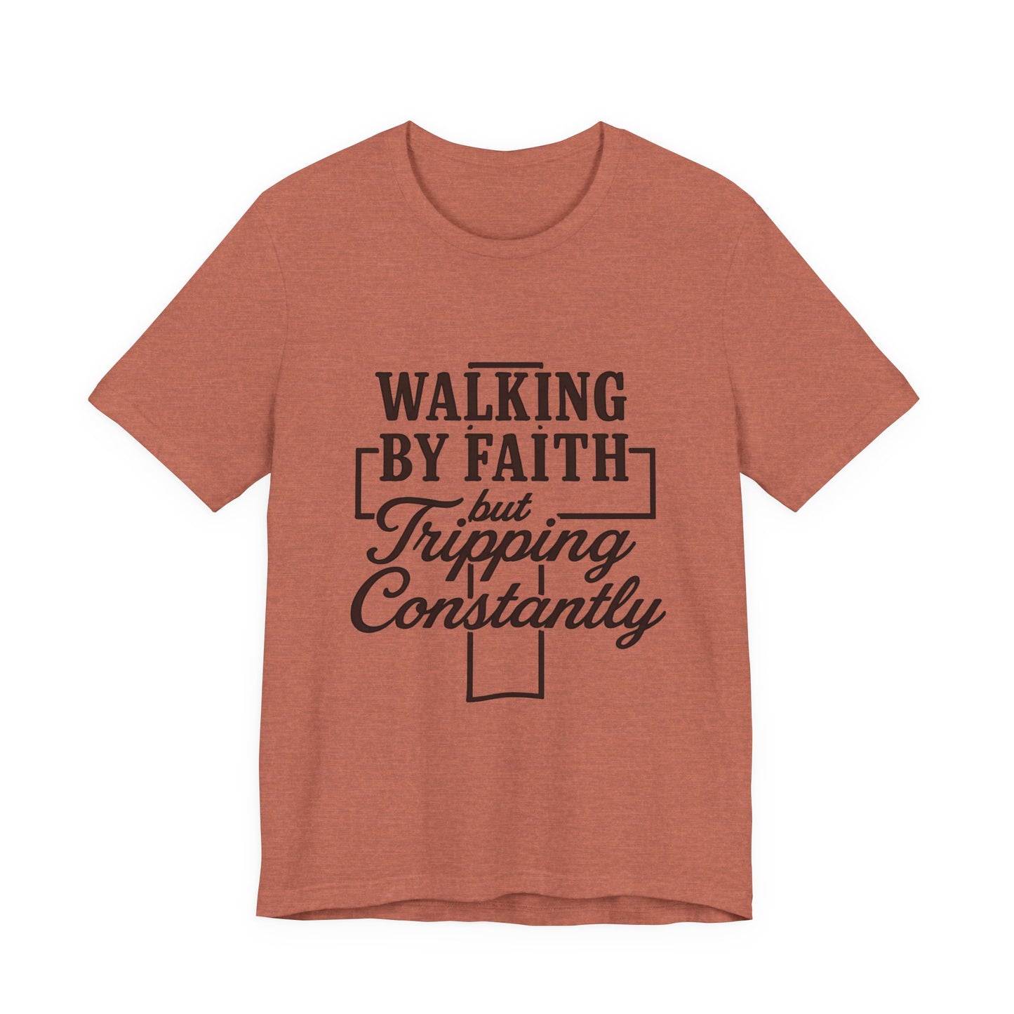 Faith-Inspired Unisex Tee | Walking by Faith Shirt, Christian Apparel, Inspirational Tee, Everyday Wear, Gift for Believers
