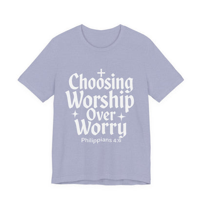 Faith-Inspired Unisex Tee: Choosing Worship Over Worry, Christian Apparel, Inspirational Gift, Spiritual T-Shirt, Everyday Wear, Gift [...]