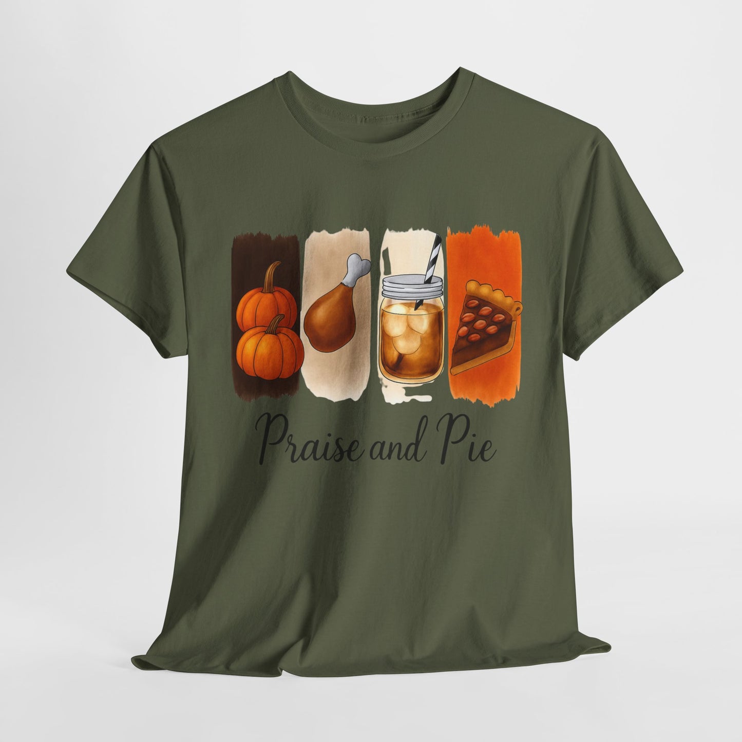 Thanksgiving Vibes Tee, Unisex Heavy Cotton Tee, Fall T-Shirt, Family Gathering Shirt, Seasonal Apparel, Casual Outfit