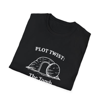 T-Shirt — "Plot Twist: The Tomb Was Empty" Christian Easter Graphic Tee