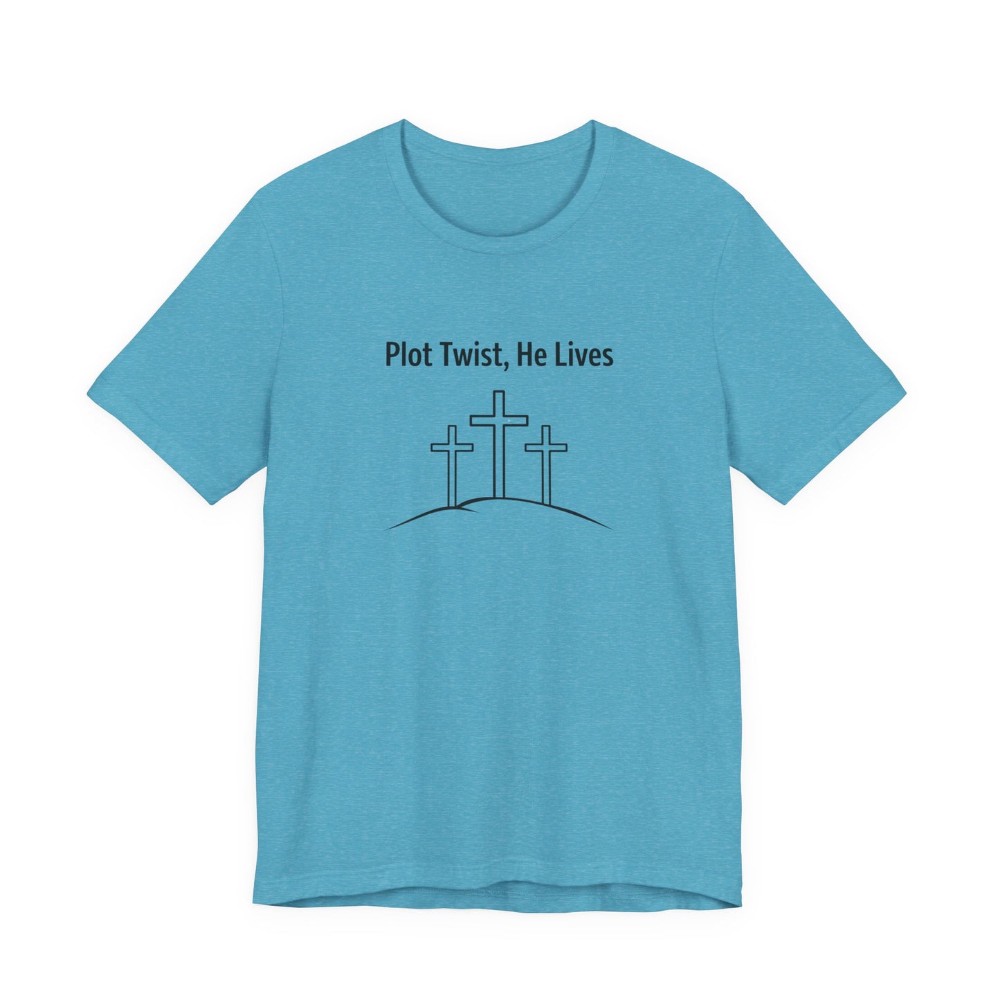 Christian T-Shirt "Plot Twist, He Lives" – Easter Resurrection Tee