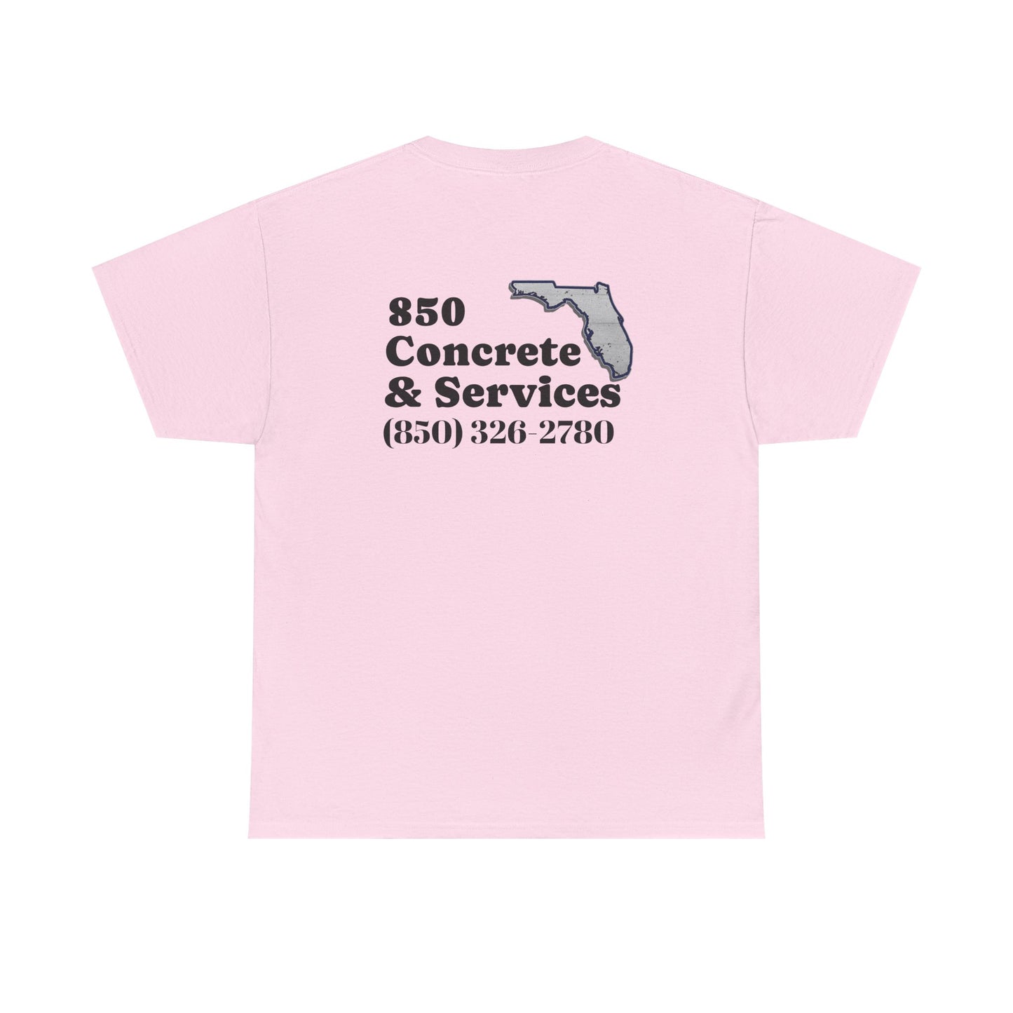 Custom Unisex Heavy Cotton Tee with Business Logo, Perfect for Workwear, Gift for Contractors, Promotional Use, Branding, Florida Services