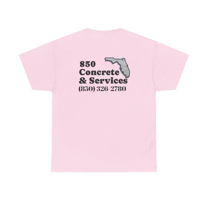 Custom Unisex Heavy Cotton Tee with Business Logo, Perfect for Workwear, Gift for Contractors, Promotional Use, Branding, Florida Services