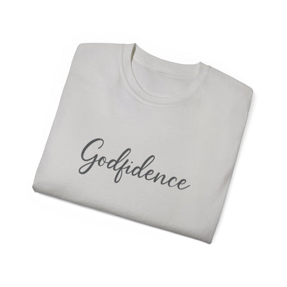 Godfidence Unisex Ultra Cotton Tee - Inspirational T-Shirt, Motivational Gift, Faith Apparel, Spiritual Wear, Casual Top