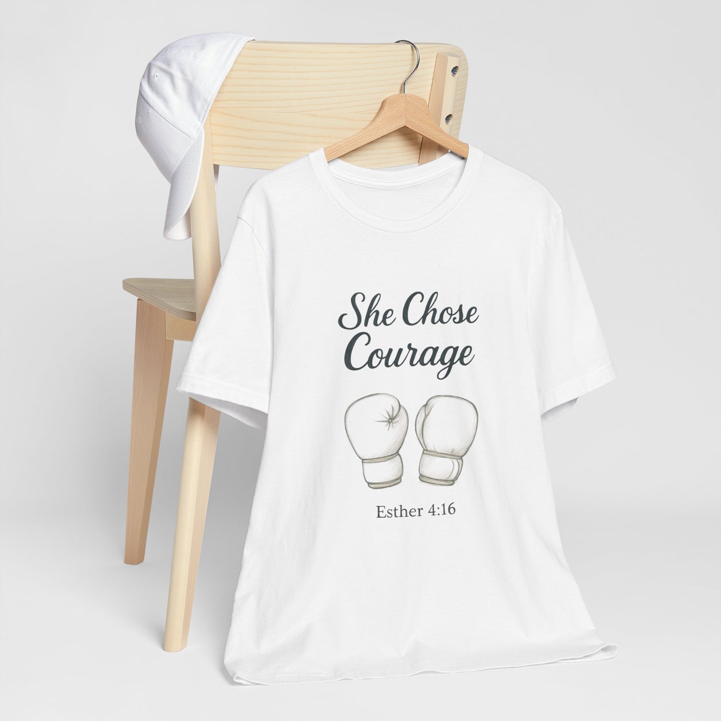 Courage T-Shirt, Inspirational Tee, Motivational Gift, Unisex Casual Wear, Esther 4:16 Quote, Fitness Apparel