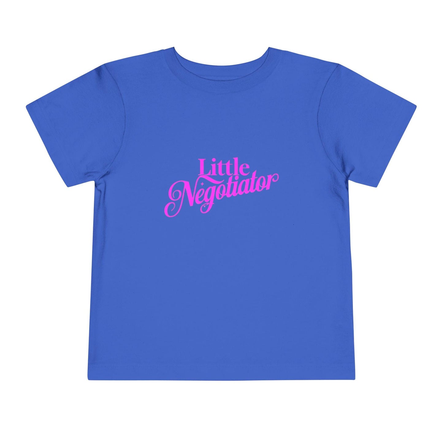 Toddler T-Shirt: Little Negotiator Tee, Kids Gift, Funny Toddler Tee, Birthday Outfit, Playful Apparel, Child's Casual Wear