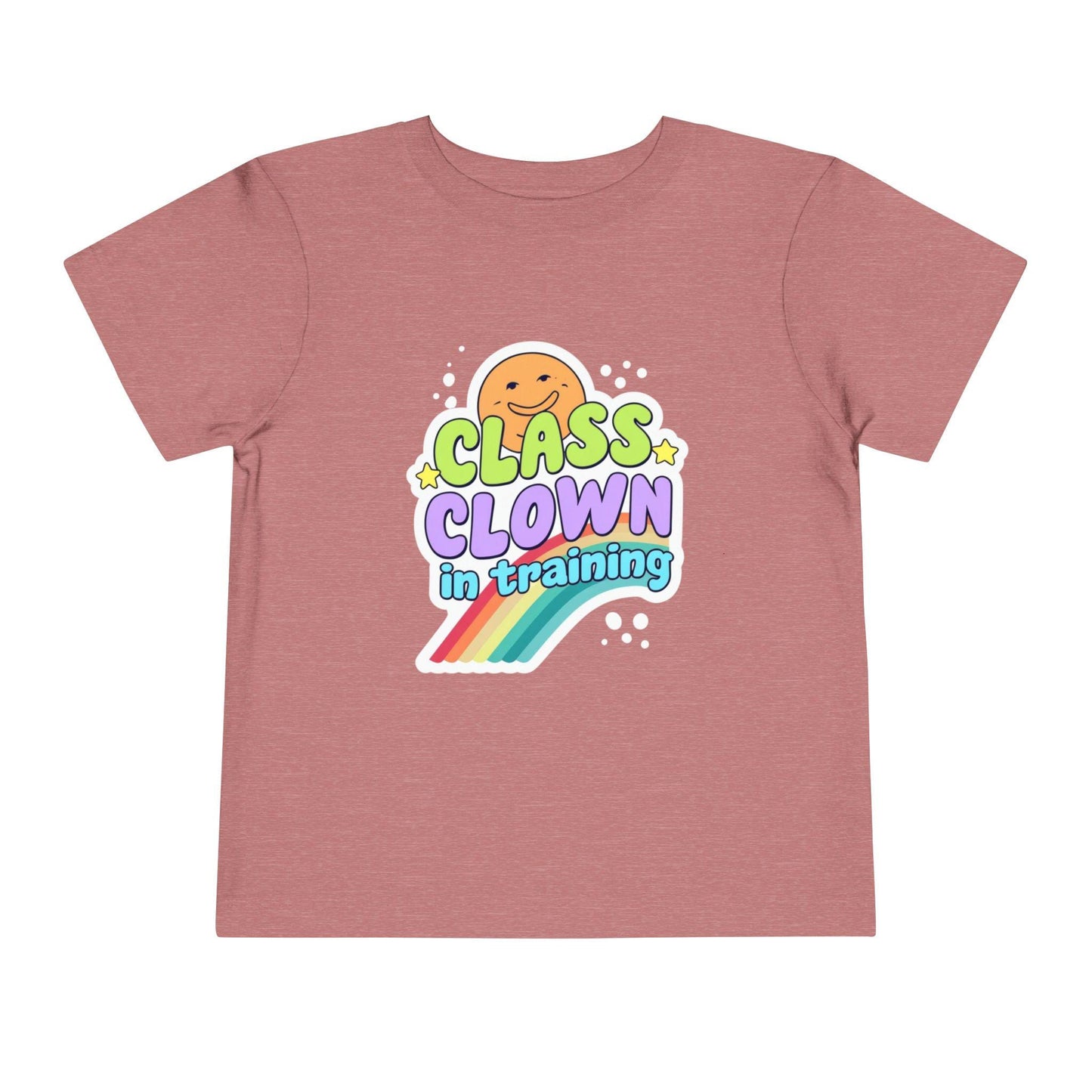 Class Clown Toddler Tee, Funny Kids Shirt, Playful Gift, Birthday Outfit, Rainbow Tee for Toddlers, Fun Summer Top
