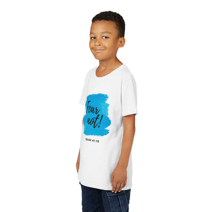 Fear Not Youth Tee - Inspirational Short Sleeve Shirt for Kids, Gift for Birthdays, Faith-Based Apparel, Motivational Wear