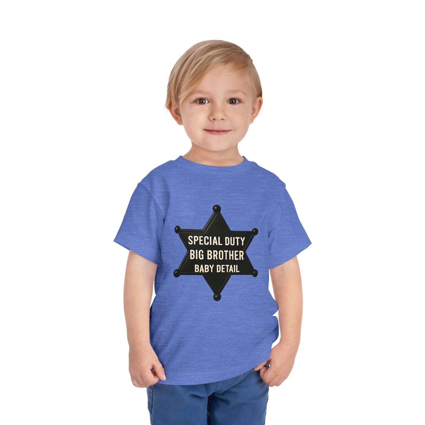 Big Brother Toddler Tee, Special Duty Sheriff Shirt, Kids Birthday Gift, Baby Announcement Outfit, Fun Family Tee