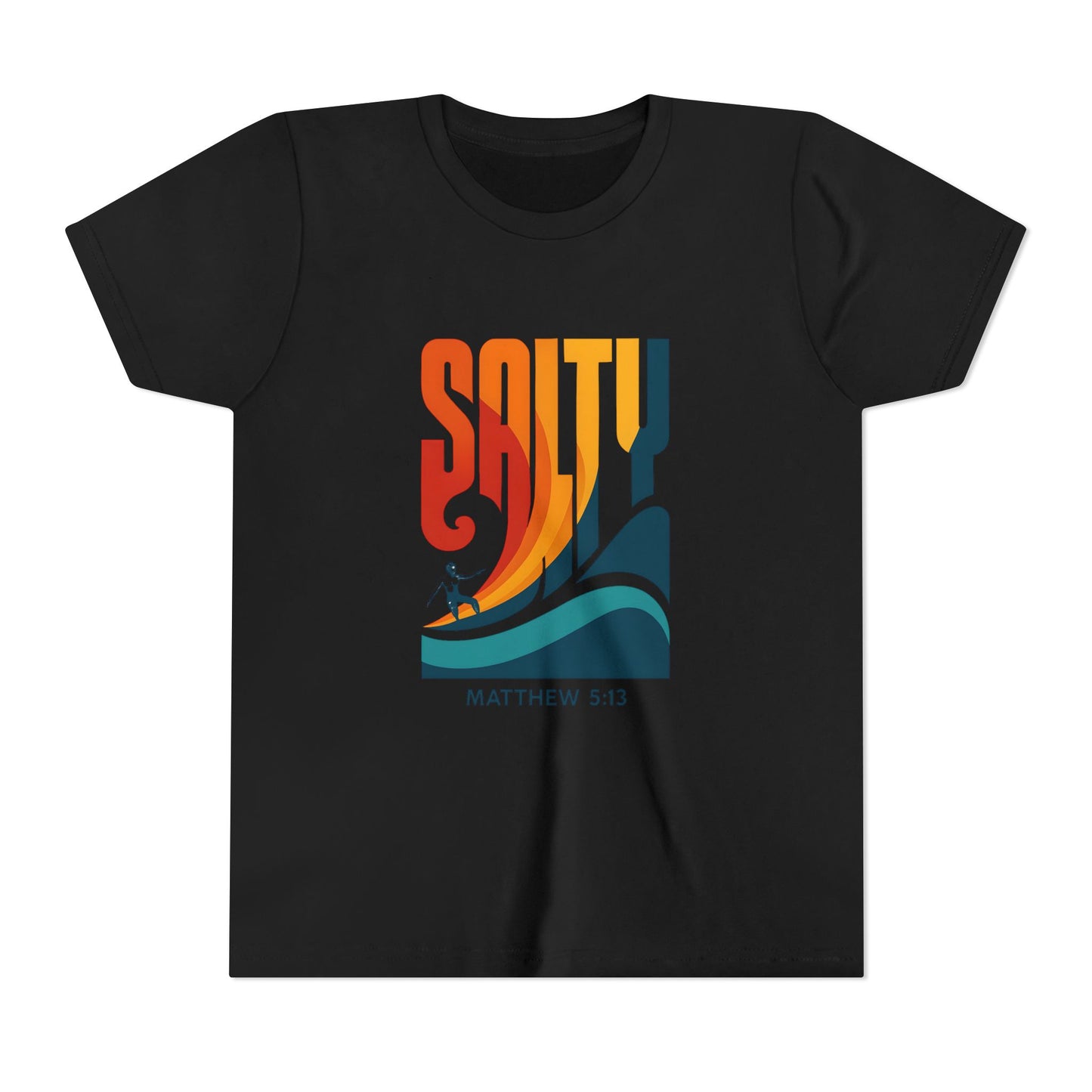 Salty Youth Short Sleeve Tee | Surf Style, Christian Tees, Beach Wear, Summer Fun, Youth Apparel