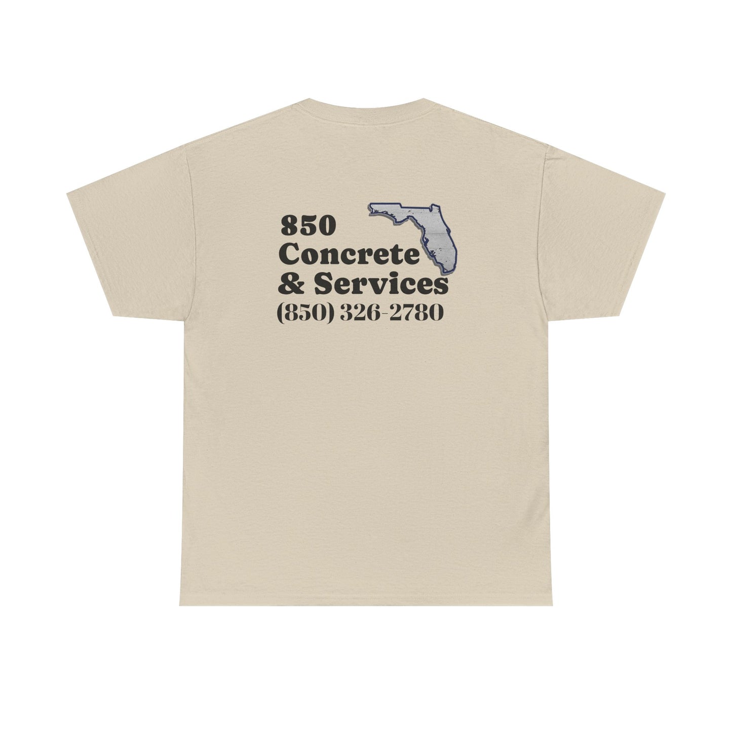 Custom Unisex Heavy Cotton Tee with Business Logo, Perfect for Workwear, Gift for Contractors, Promotional Use, Branding, Florida Services