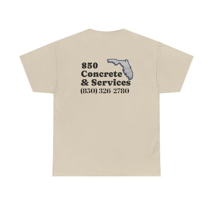 Custom Unisex Heavy Cotton Tee with Business Logo, Perfect for Workwear, Gift for Contractors, Promotional Use, Branding, Florida Services