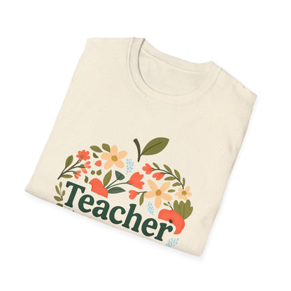 Floral Teacher T-Shirt | Perfect Gift for Educators, Back to School, Teacher Appreciation, Classroom Wear, Cute Teacher Shirts