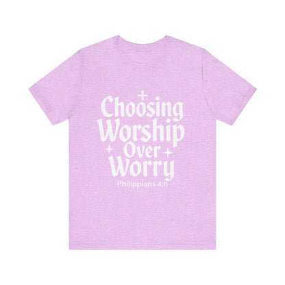Faith-Inspired Unisex Tee: Choosing Worship Over Worry, Christian Apparel, Inspirational Gift, Spiritual T-Shirt, Everyday Wear, Gift [...]