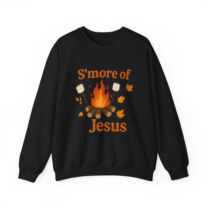 Cozy Autumn Crewneck Sweatshirt - S'more of Jesus, Fall Fashion, Religious Gift, Christian Apparel, Harvest Celebration, Thanksgiving