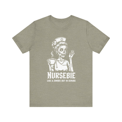 Funny Nurse Tee, Zombie Nurse Shirt, Gift for Healthcare Workers, Halloween Shirt, Nursing Student Gift