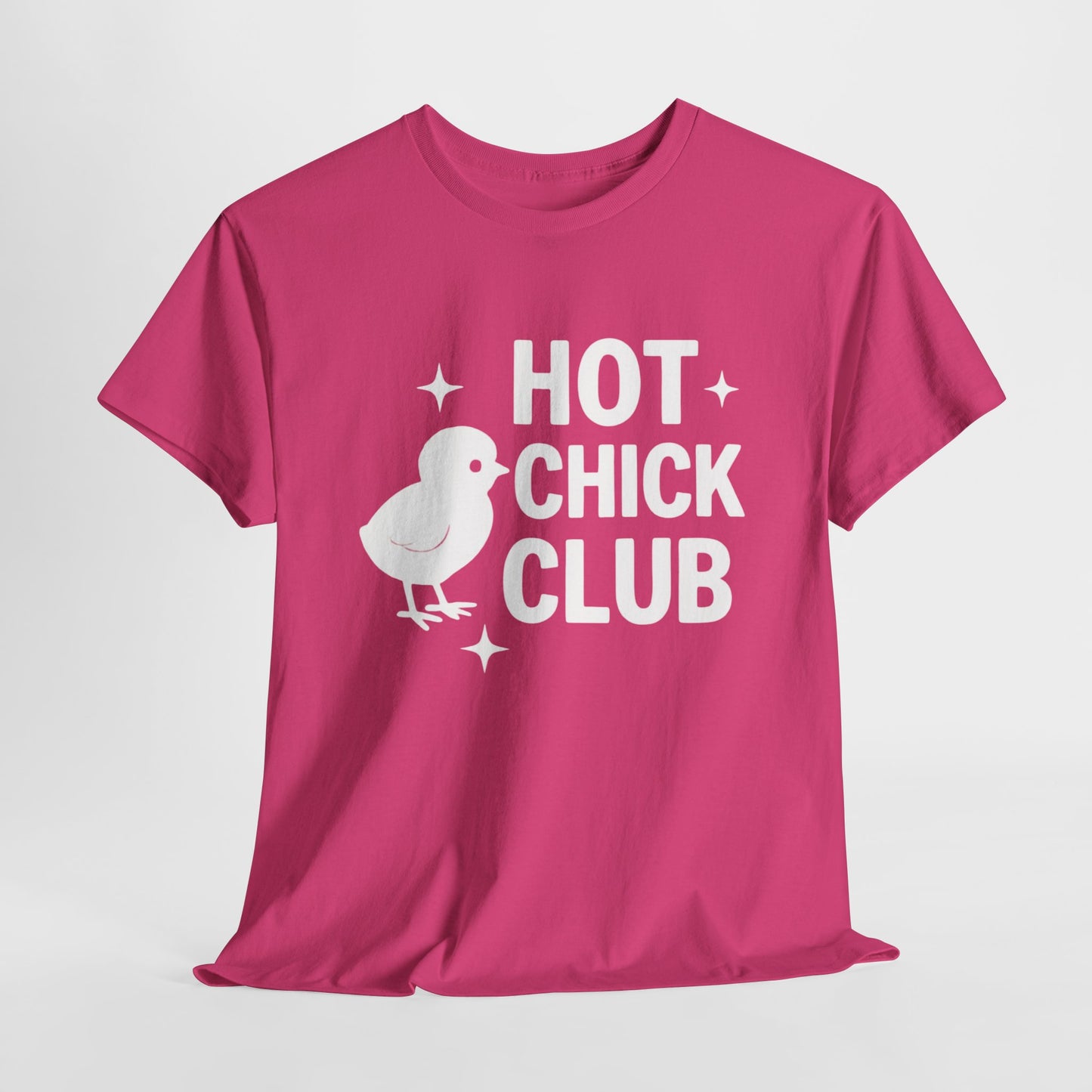 Hot Chick Club Unisex Heavy Cotton Tee, Fun Graphic T-Shirt for Trendy Women, Cute Casualwear, Perfect Gift for Chick Friends, Summer [...]