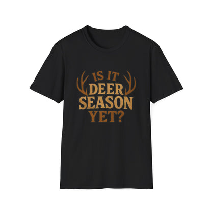 Deer Season T-Shirt, Unisex Softstyle Tee, Hunting Apparel, Outdoor Shirt, Fall Fashion, Gift for Hunters