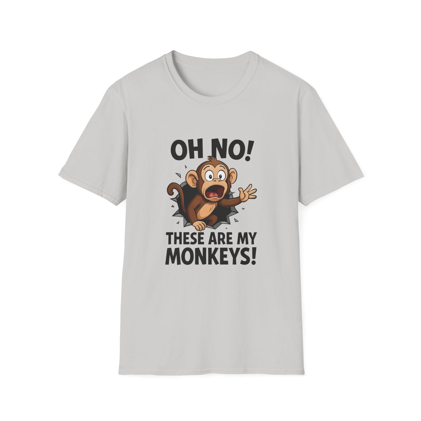 Funny Monkey T-Shirt, Family Reunion Gift, Birthday Humor Shirt, Animal Lover Apparel, Casual Wardrobe Staple