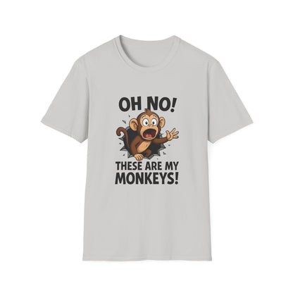 Funny Monkey T-Shirt, Family Reunion Gift, Birthday Humor Shirt, Animal Lover Apparel, Casual Wardrobe Staple