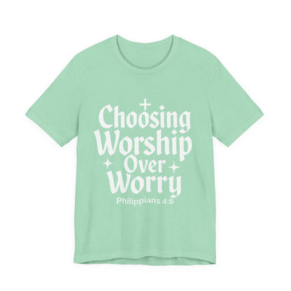 Faith-Inspired Unisex Tee: Choosing Worship Over Worry, Christian Apparel, Inspirational Gift, Spiritual T-Shirt, Everyday Wear, Gift [...]