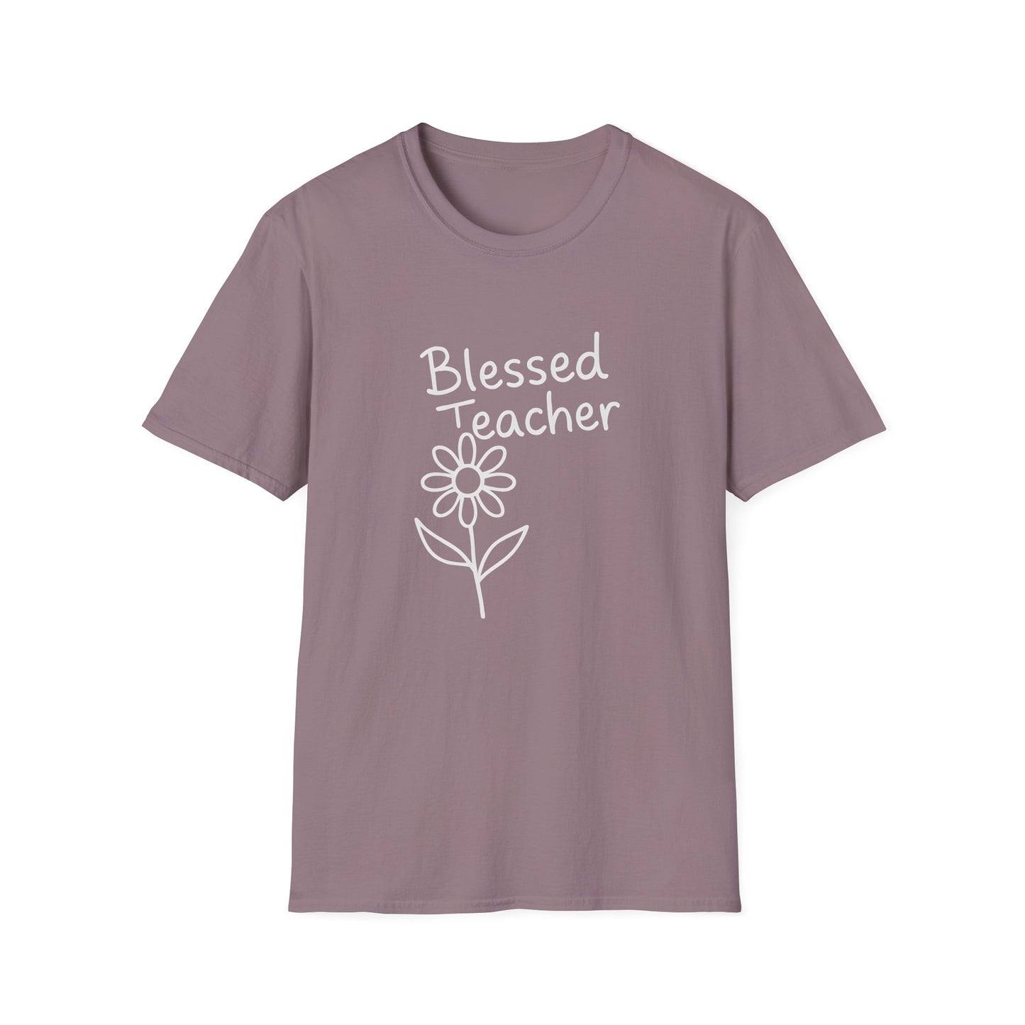 Blessed Teacher Unisex T-Shirt | Softstyle, Teacher Gift, Inspirational Apparel, Back to School, Graduation Gift, Cute Teacher Tee