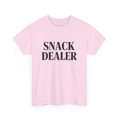 Snack Dealer Unisex Heavy Cotton Tee | Funny Shirt for Food Lovers, Casual Wear, Gift for Chefs, Snack Enthusiasts, Unique Apparel