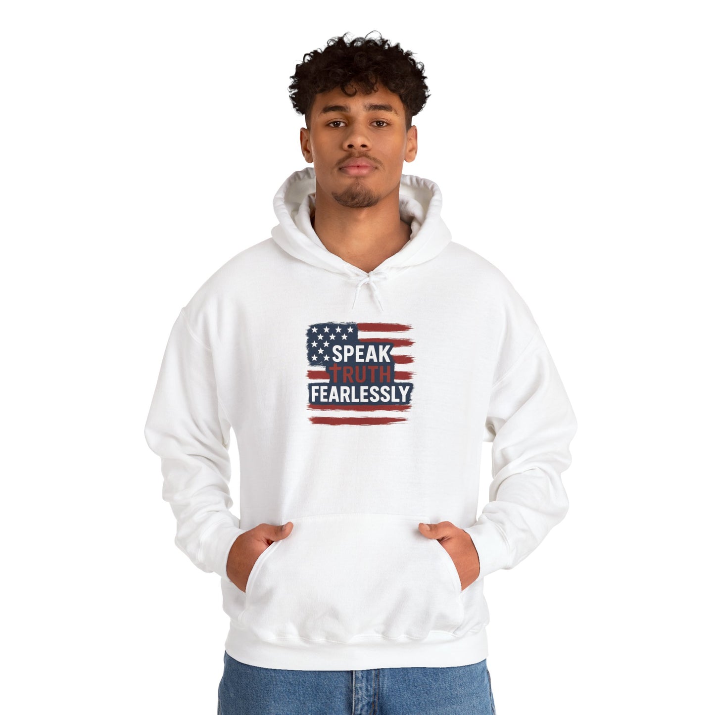 Unisex Hoodie with Empowering Message - Speak Truth Fearlessly | Motivational Sweatshirt for All Occasions, Gift Idea, Casual Wear, Activism