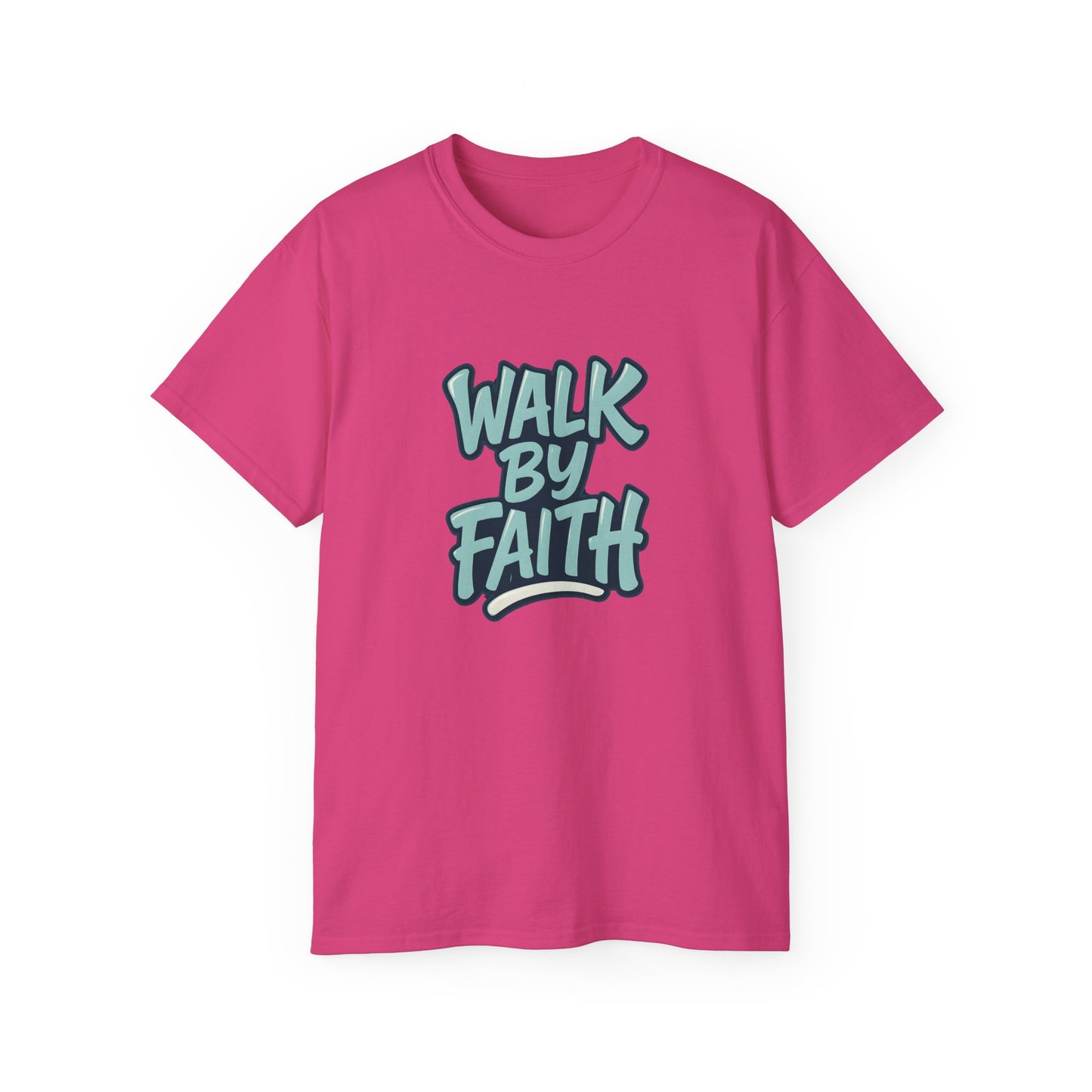 Walk by Faith Inspirational Unisex Tee, Motivational T-Shirt, Faith-Based Clothing, Gift for Believers, Casual Everyday Wear