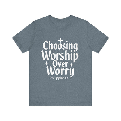 Faith-Inspired Unisex Tee: Choosing Worship Over Worry, Christian Apparel, Inspirational Gift, Spiritual T-Shirt, Everyday Wear, Gift [...]