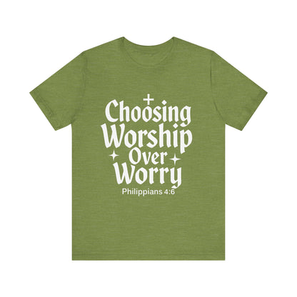 Faith-Inspired Unisex Tee: Choosing Worship Over Worry, Christian Apparel, Inspirational Gift, Spiritual T-Shirt, Everyday Wear, Gift [...]