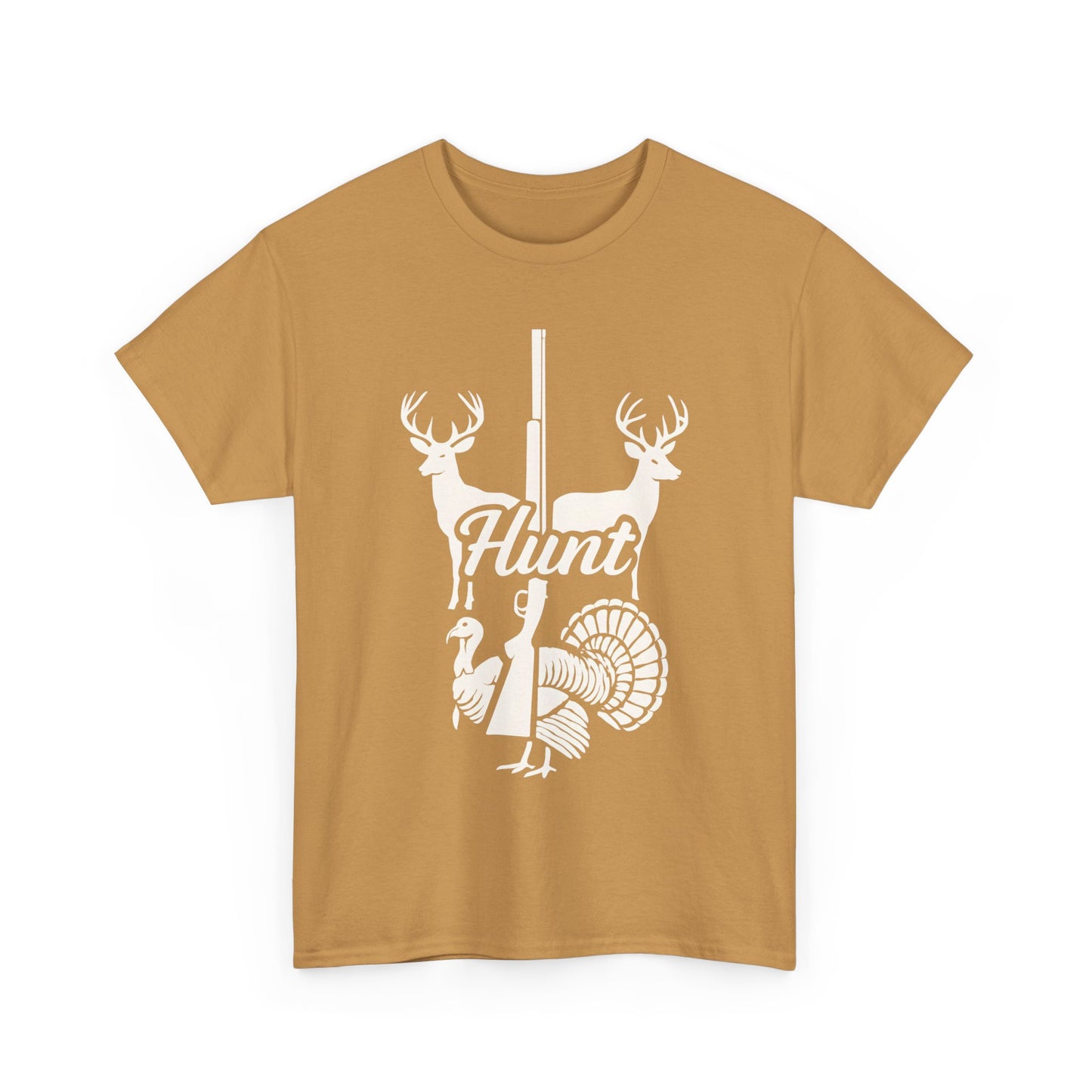 Unisex Heavy Cotton Tee - Hunt Design, Perfect for Outdoors Lovers, Hunting Season, Casual Wear, Gift for Hunters