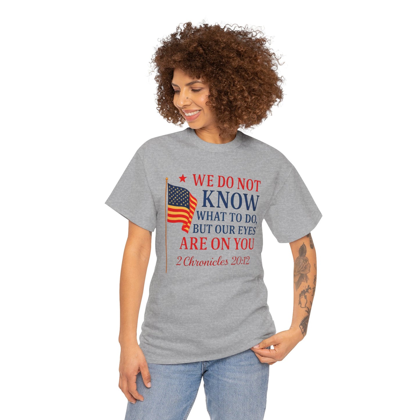 Patriotic Message Tee, Inspirational T-Shirt for Independence Day, Thoughtful Gift, Unisex Cotton Top, Motivation Shirt, Everyday Wear