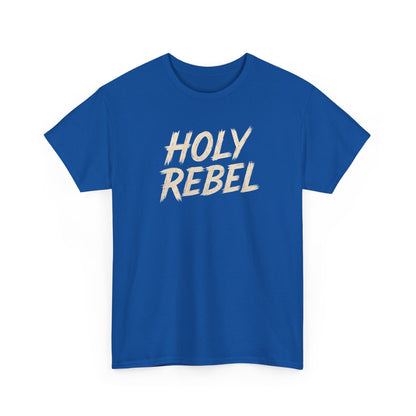 Holy Rebel Unisex Heavy Cotton Tee, Inspirational Christian T-Shirt, Unique Gift for Rebels, Faith-Based Apparel, Motivational Quote [...]